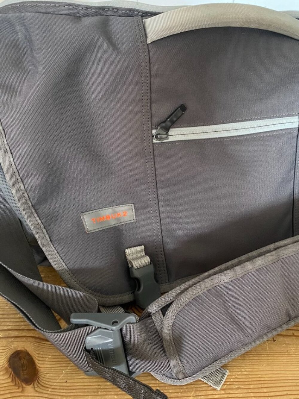 Timbuk2 Messenger Bag - Charcoal color, Medium, laptop compartment